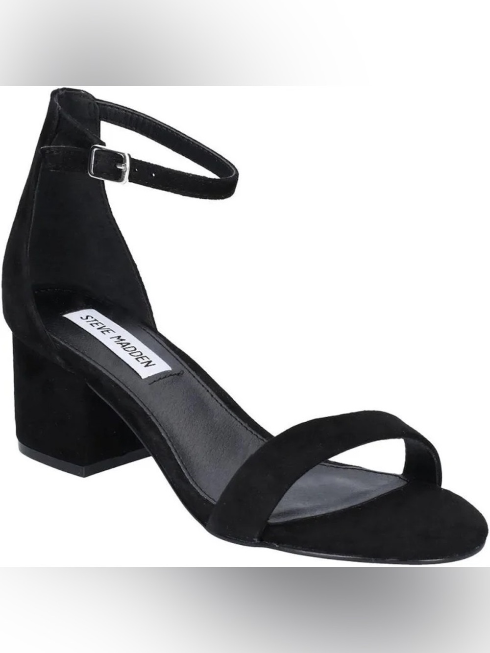 Steve Madden Irenee Heels – Black Suede, Size 8